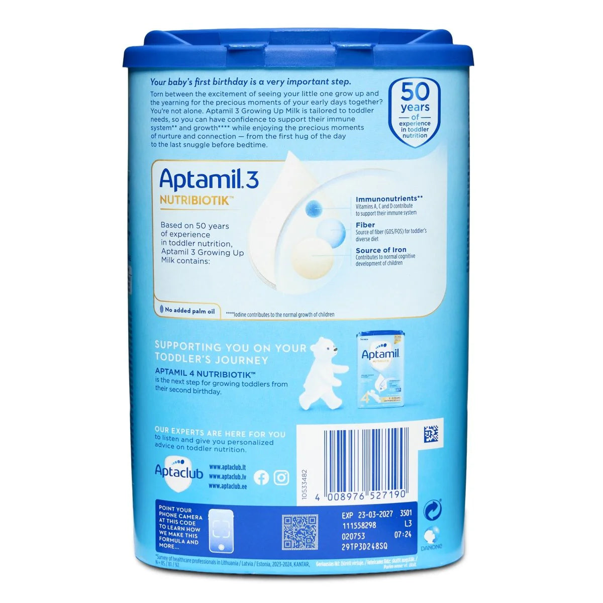 Aptamil Stage 3 Nutri-Biotik Formula 800g
