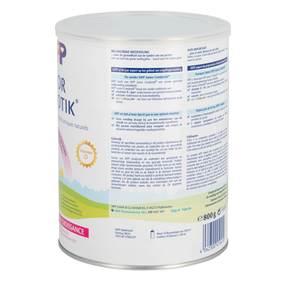 HiPP Dutch - Stage 4 baby formula product information label