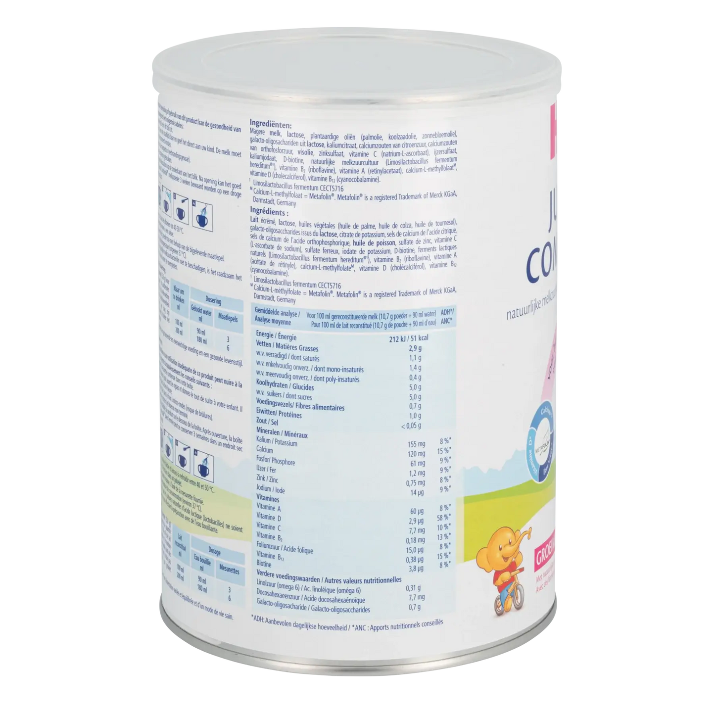 HiPP Dutch - Stage 4 baby formula ingredients and nutrition label