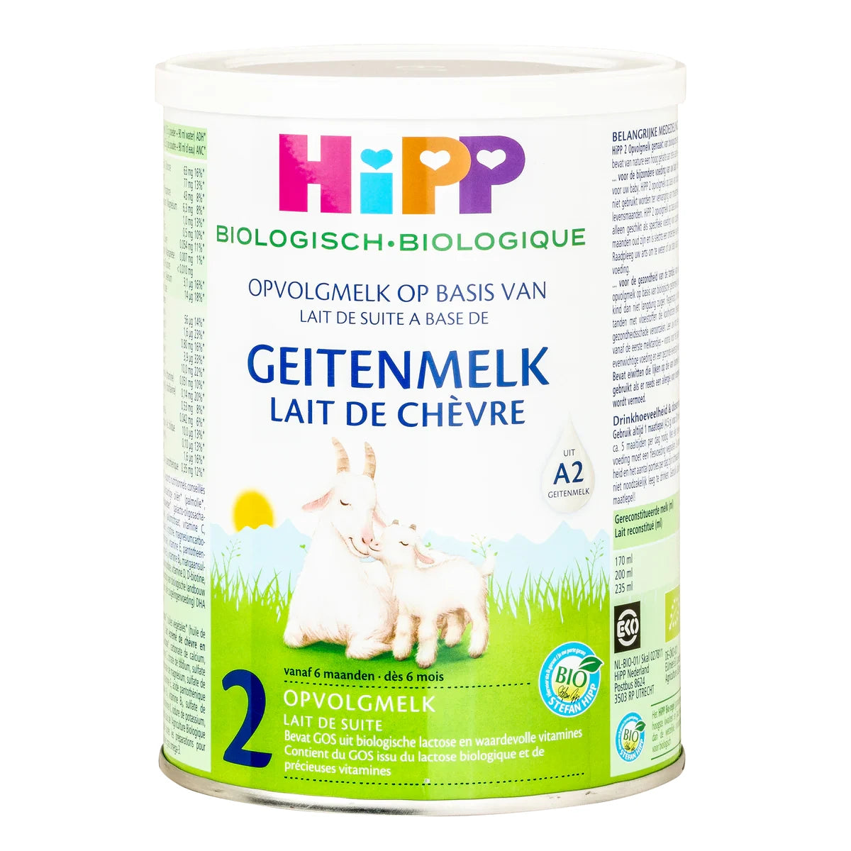 HiPP Dutch Goat Milk - Stage 2 organic A2 follow-on formula from 6 months