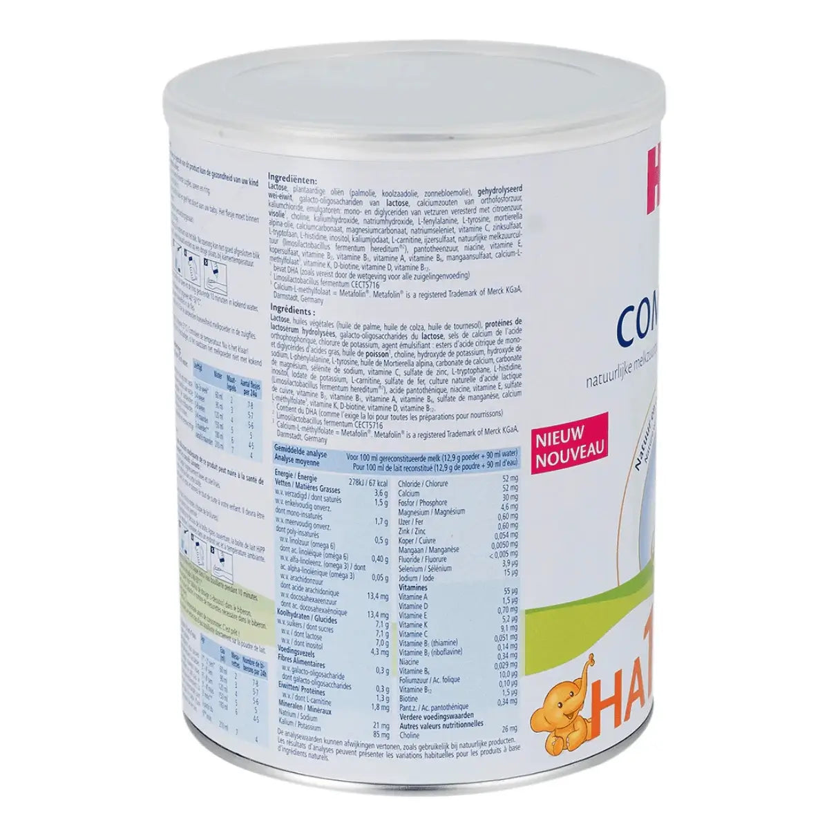 HiPP Dutch HA Combiotik Stage 1 ingredients and nutrition label