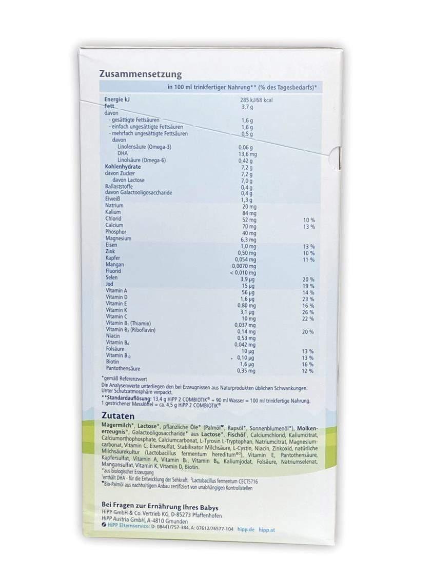 HiPP German Stage 2 Organic Combiotic Baby Formula 800g