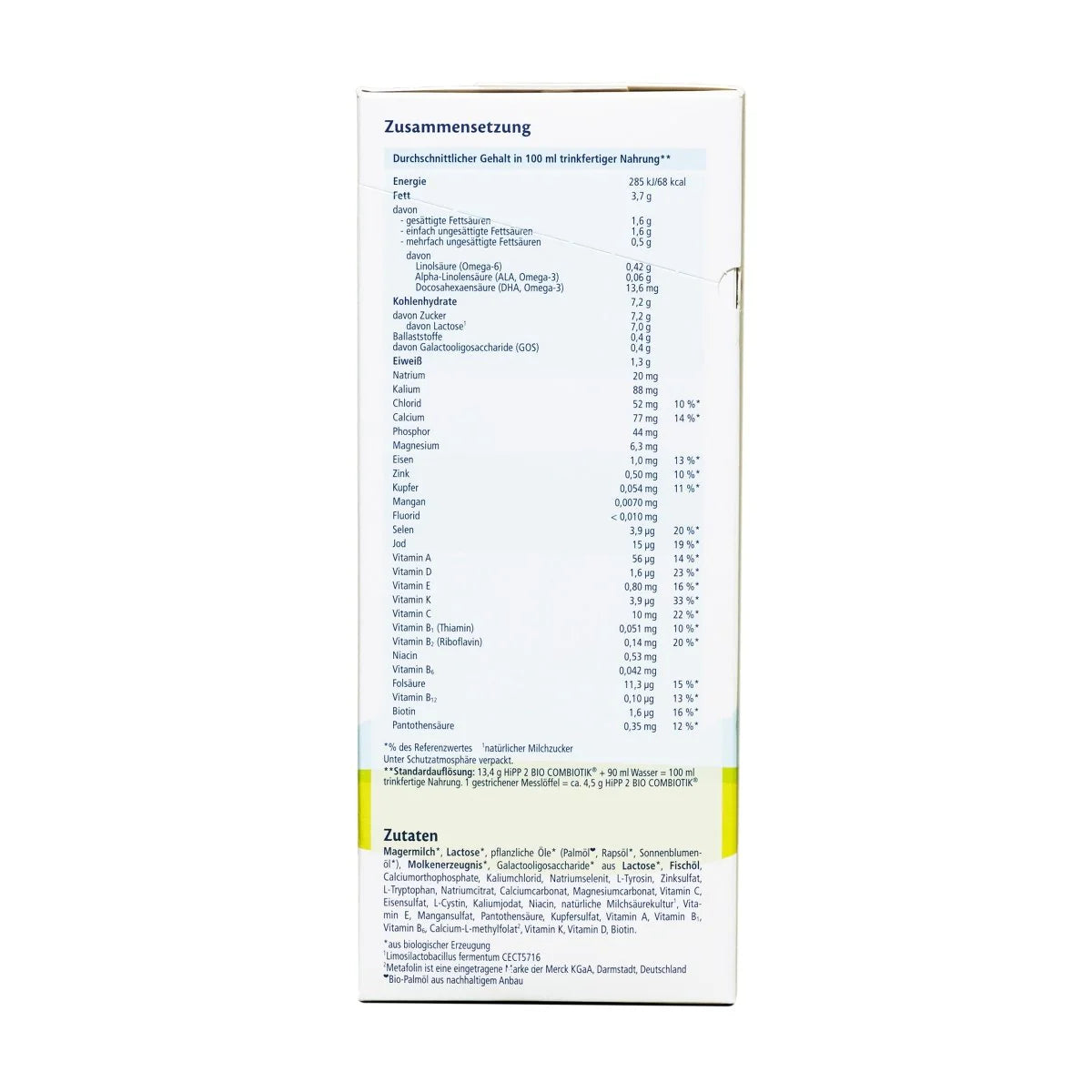 HiPP German Stage 2 Organic Combiotic Baby Formula 600g (No starch)