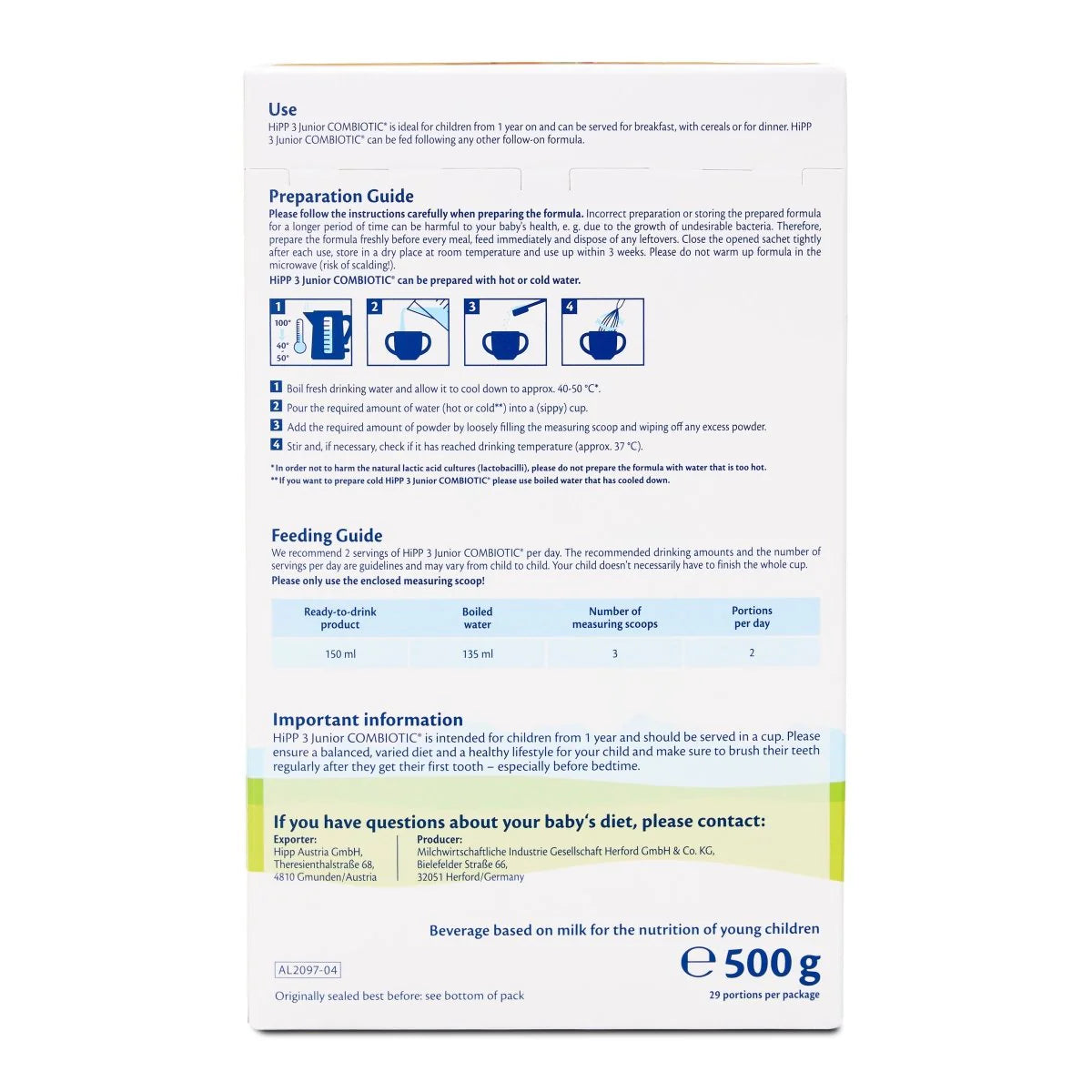 HiPP Stage 3 Junior Combiotic Formula 500g