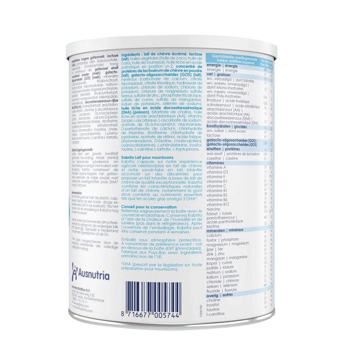 Kabrita Stage 1 Infant Goat Milk Formula 400 g
