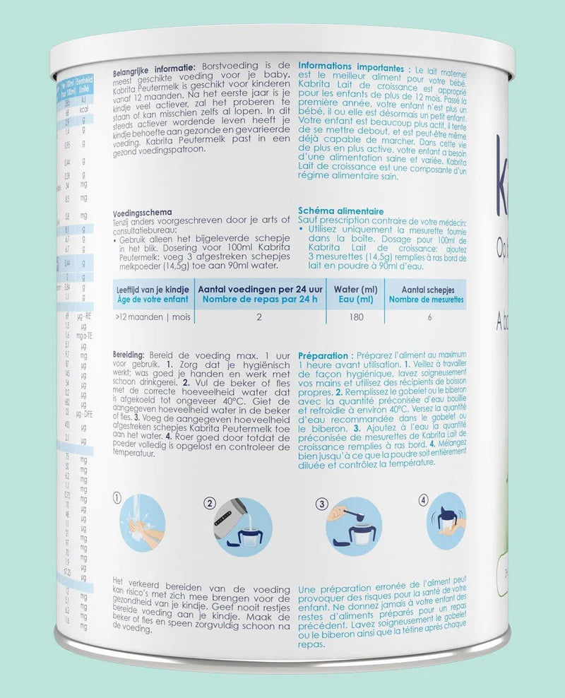 Kabrita Stage 3 Growing Up Goat Milk Formula 800 g