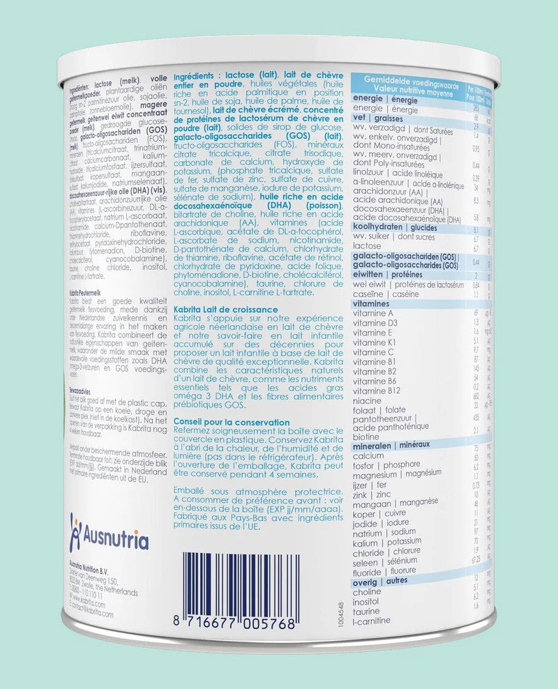 Kabrita Stage 3 Growing Up Goat Milk Formula 800 g