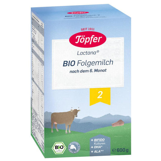 Töpfer Stage 2 Organic Follow On Milk 600 g