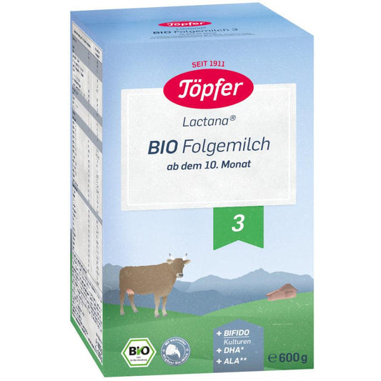 Töpfer Stage 3 Organic Infant Milk 600 g